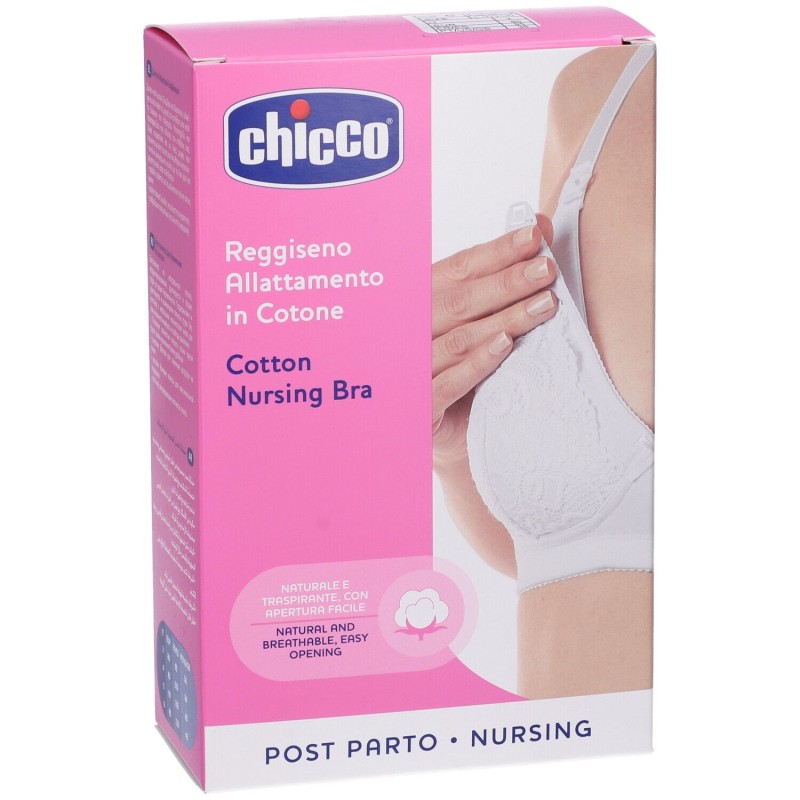 Presentazione grafica di Chicco Mammy Reggiseno Cotone per Allattamento Bianco 3C