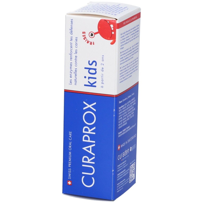 Presentazione grafica di Curaprox Kids Dentifricio Bambini Con Fluoro 950ppm Gusto Fragola 60ml Presentazione grafica di Curaprox Kids Dentifricio Bambini Con Fluoro 950ppm Gusto Fragola 60ml