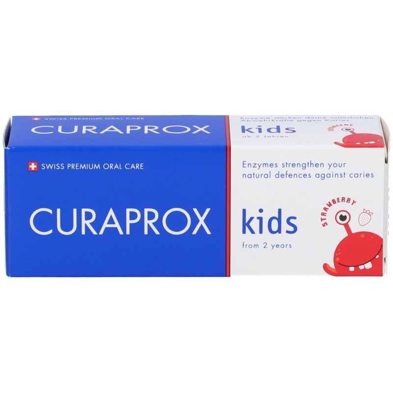 Confezione sigillata di Curaprox Kids Dentifricio Bambini Con Fluoro 950ppm Gusto Fragola 60ml Confezione sigillata di Curaprox Kids Dentifricio Bambini Con Fluoro 950ppm Gusto Fragola 60ml