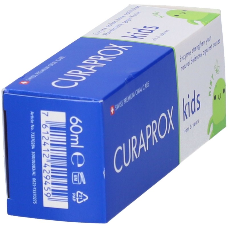 Scatola integra del prodotto Curaprox Kids Dentifricio Bambini Con Fluoro 1450ppm Gusto Menta 60ml Scatola integra del prodotto Curaprox Kids Dentifricio Bambini Con Fluoro 1450ppm Gusto Menta 60ml