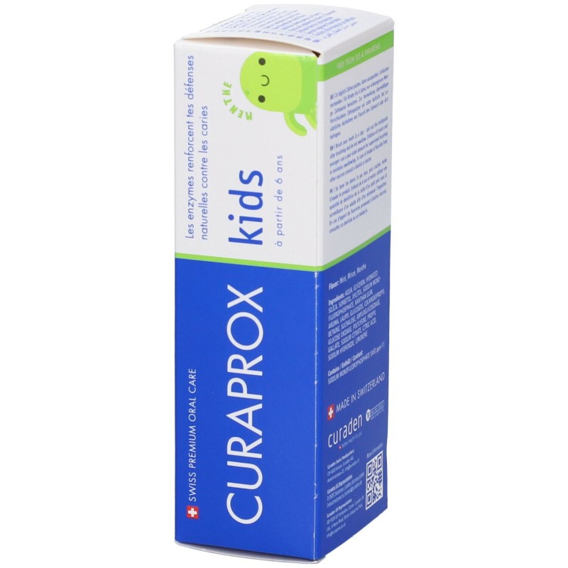 Packaging del prodotto Curaprox Kids Dentifricio Bambini Con Fluoro 1450ppm Gusto Menta 60ml Packaging del prodotto Curaprox Kids Dentifricio Bambini Con Fluoro 1450ppm Gusto Menta 60ml