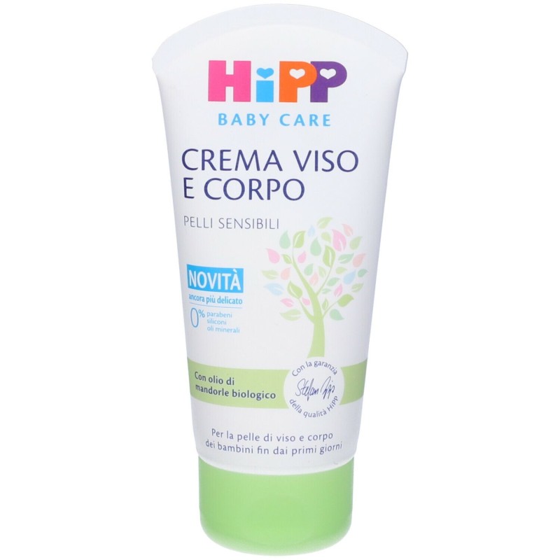 Foto illustrativa del packaging di Hipp Baby Care Crema Viso e Corpo per Bambini 75ml