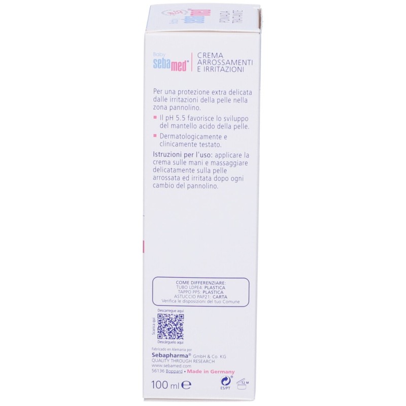 Vista del prodotto Sebamed Baby Crema Pannolino per Protezione 100ml Vista del prodotto Sebamed Baby Crema Pannolino per Protezione 100ml