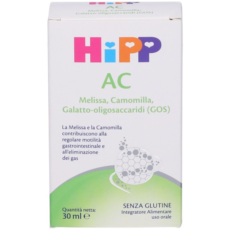 Packaging del prodotto Hipp AC Integratore per Intestino e Gas Intestinali 30ml Packaging del prodotto Hipp AC Integratore per Intestino e Gas Intestinali 30ml