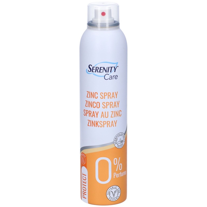 Foto illustrativa del packaging di Serenity SkinCare Zinco Spray per Pelli Sensibili 250ml Foto illustrativa del packaging di Serenity SkinCare Zinco Spray per Pelli Sensibili 250ml