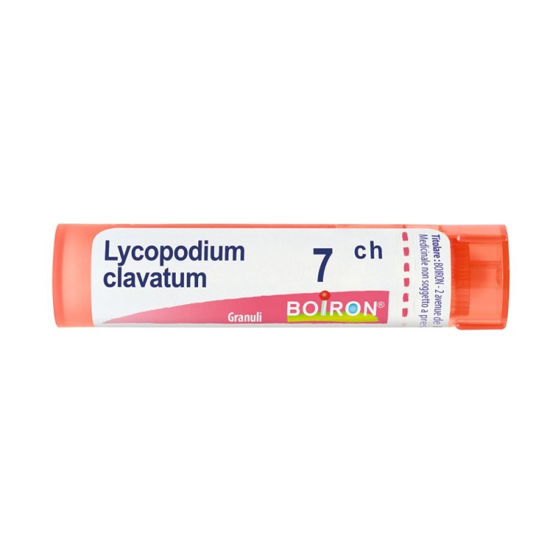 Packaging del prodotto Boiron Lycopodium Clavatum 7CH Granuli Omeopatici Tubo da 4gr