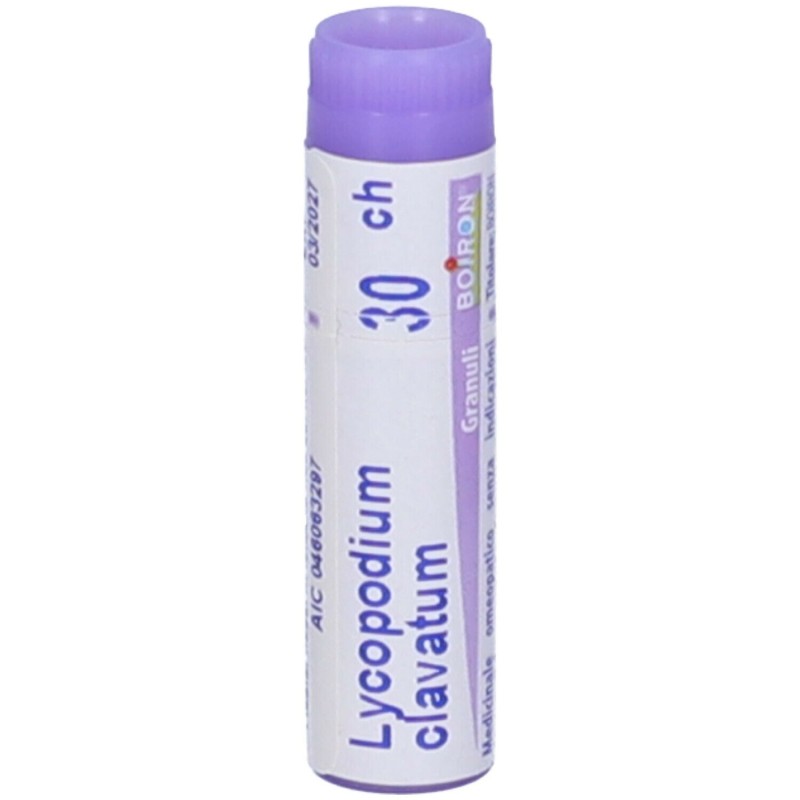 Dettaglio del packaging di Boiron Lycopodium Clavatum 30CH Monodose Globuli Omeopatici