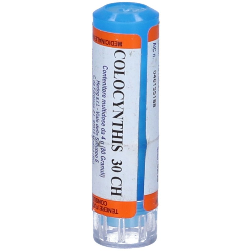 Scatola integra del prodotto Hering Colocynthis 30CH 80 Granuli Omeopatici Scatola integra del prodotto Hering Colocynthis 30CH 80 Granuli Omeopatici
