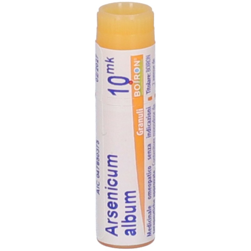 Foto ravvicinata di Boiron Arsenicum Album 10MK per Trattamenti Specifici Granuli Monodose 1g
