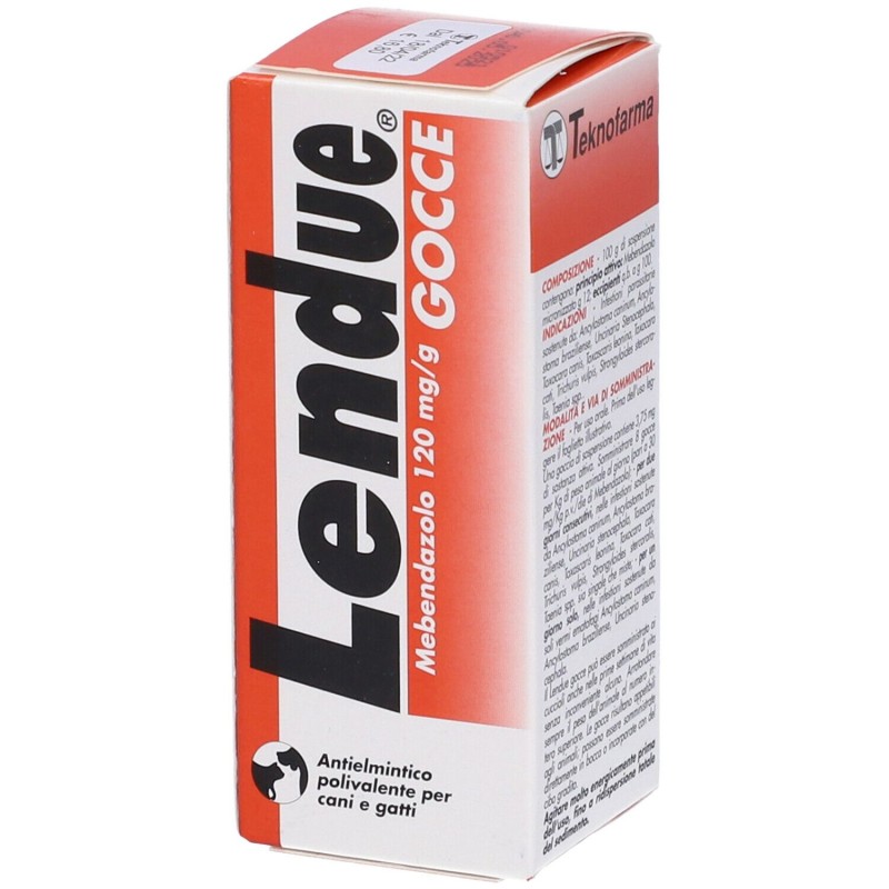 Primo piano di Lendue Gocce Farmaco Veterinario Infestazioni Parassitarie di Cani e Gatti 12g Primo piano di Lendue Gocce Farmaco Veterinario Infestazioni Parassitarie di Cani e Gatti 12g