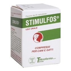 Pack ufficiale del prodotto Stimulfos Vitaminico Veterinario per Cani e Gatti 25 Compresse Pack ufficiale del prodotto Stimulfos Vitaminico Veterinario per Cani e Gatti 25 Compresse