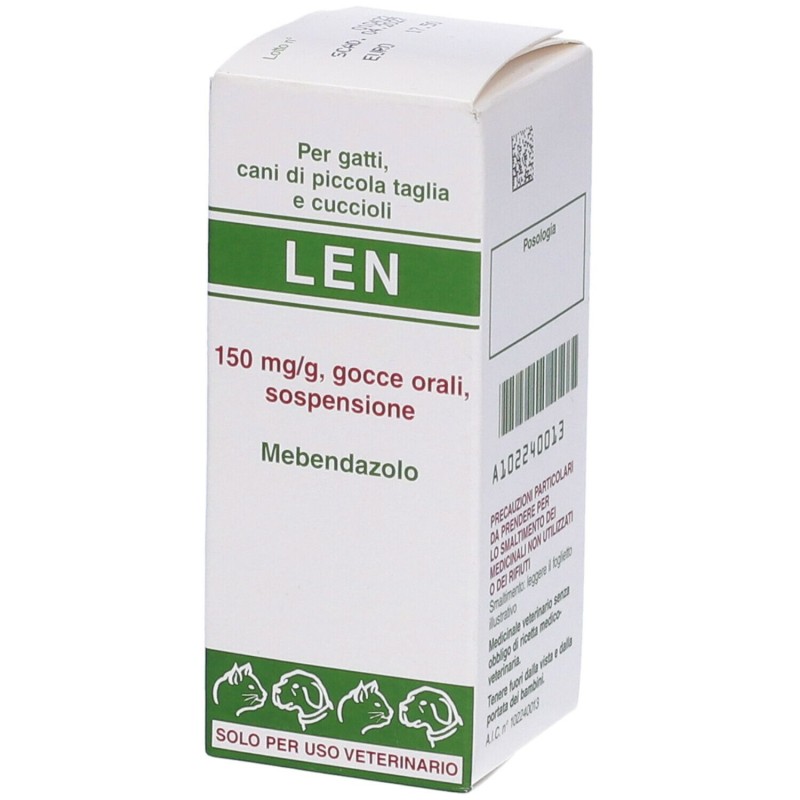 Foto ravvicinata di Len Gocce Farmaco Veterinario Infestazioni Parassitarie di Cani e Gatti 12g Foto ravvicinata di Len Gocce Farmaco Veterinario Infestazioni Parassitarie di Cani e Gatti 12g