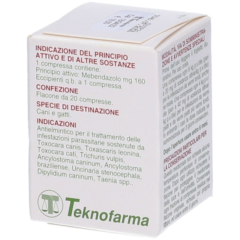 Pack ufficiale del prodotto Len Farmaco Veterinario Infestazioni Parassitarie di Cani e Gatti 20 Compresse Pack ufficiale del prodotto Len Farmaco Veterinario Infestazioni Parassitarie di Cani e Gatti 20 Compresse