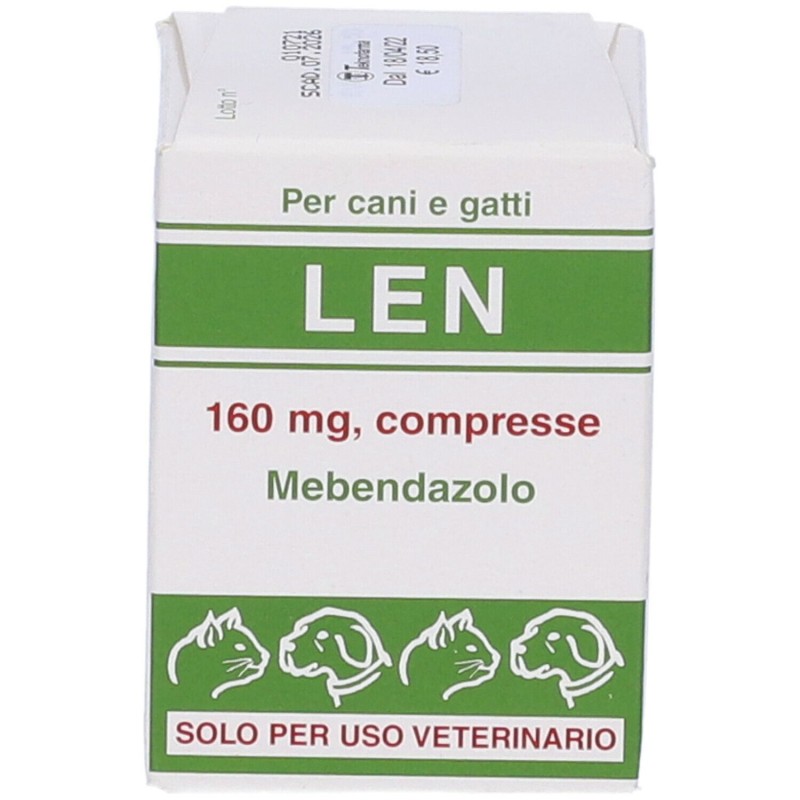 Scatola integra del prodotto Len Farmaco Veterinario Infestazioni Parassitarie di Cani e Gatti 20 Compresse Scatola integra del prodotto Len Farmaco Veterinario Infestazioni Parassitarie di Cani e Gatti 20 Compresse