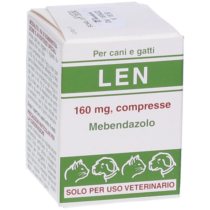 Foto esplicativa di Len Farmaco Veterinario Infestazioni Parassitarie di Cani e Gatti 20 Compresse Foto esplicativa di Len Farmaco Veterinario Infestazioni Parassitarie di Cani e Gatti 20 Compresse