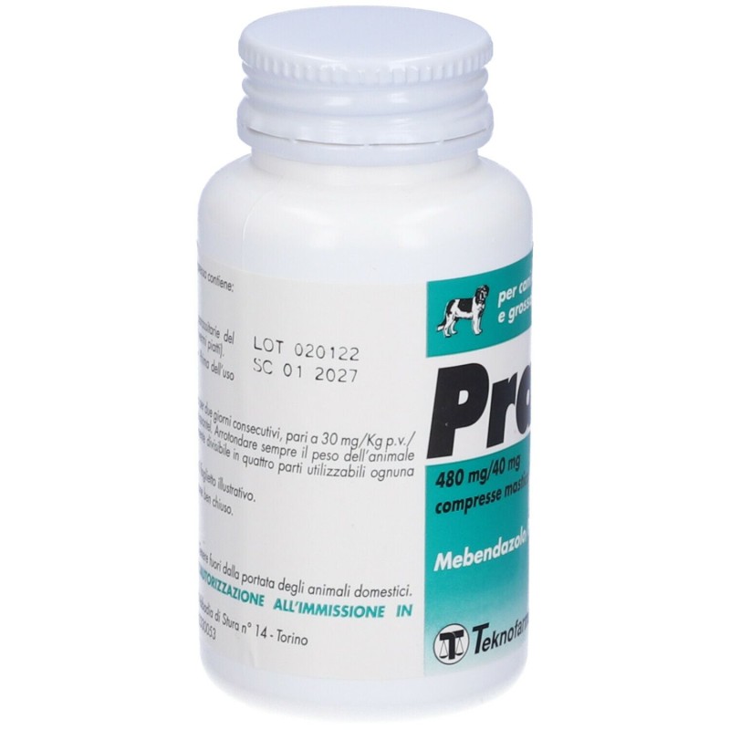 Packaging del prodotto Pralen Maxi Compresse Masticabili Flacone da 35 Compresse Farmaco Veterinario