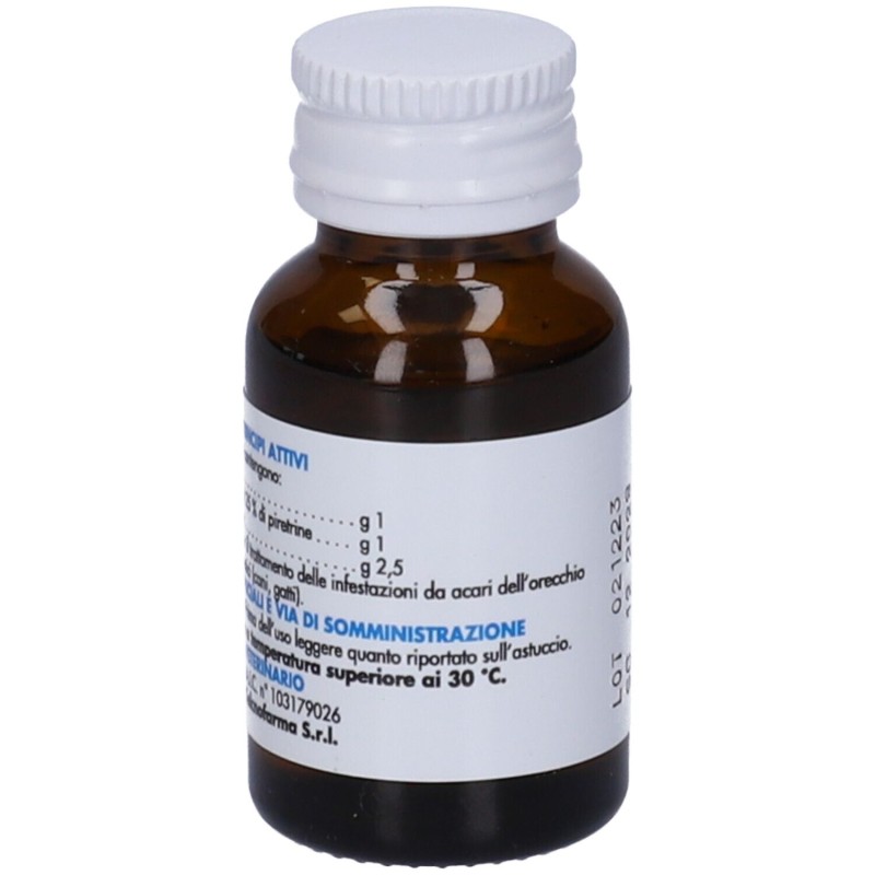 Confezione sigillata di Aca Cerulen Gocce Auricolari Veterinarie per Cani e Gatti 25ml Confezione sigillata di Aca Cerulen Gocce Auricolari Veterinarie per Cani e Gatti 25ml
