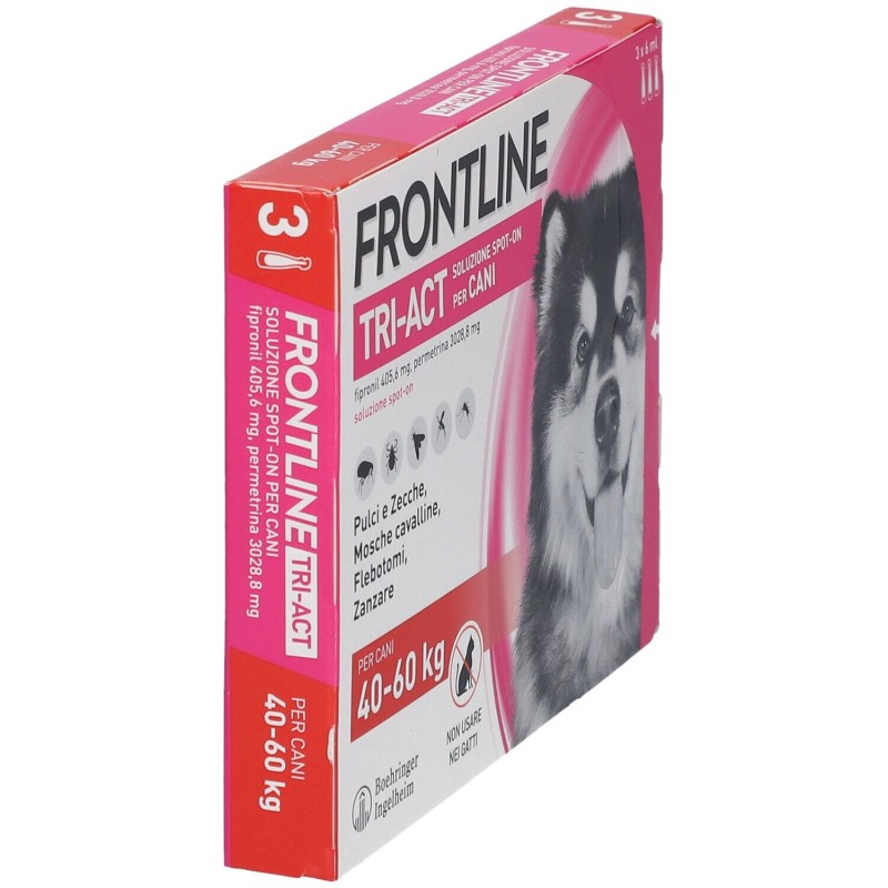 Packaging del prodotto Frontline Tri-Act Antiparassitario per Cani 40-60Kg 3 Pipette