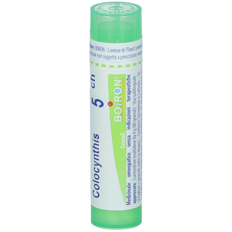 Scatola integra del prodotto Boiron Colocynthis 5CH Granuli Omeopatici Tubo da 4gr Scatola integra del prodotto Boiron Colocynthis 5CH Granuli Omeopatici Tubo da 4gr