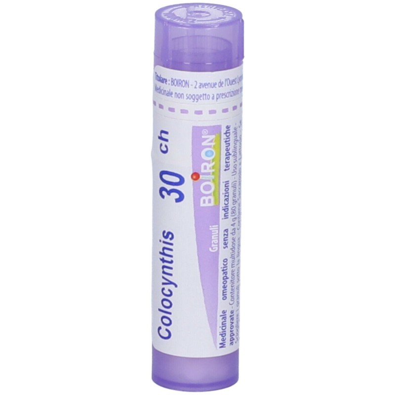 Scatola integra del prodotto Boiron Colocynthis 30CH Granuli Omeopatici Tubo da 4gr
