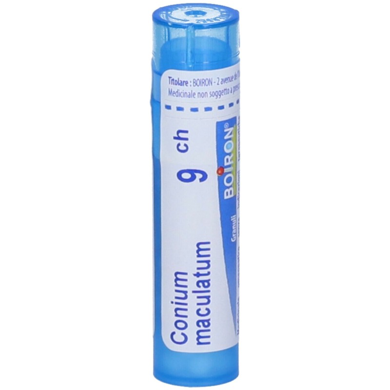 Dettaglio del packaging di Boiron Conium Maculatum 9CH Granuli Omeopatici Tubo Dettaglio del packaging di Boiron Conium Maculatum 9CH Granuli Omeopatici Tubo