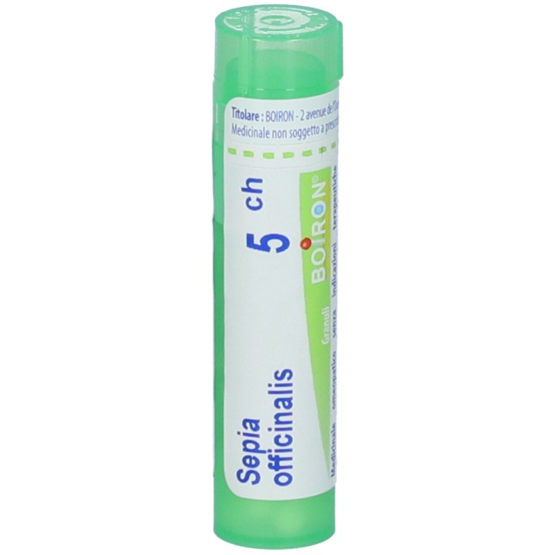 Aspetto del prodotto Boiron Sepia Officinalis 5CH Granuli Omeopatici Tubo da 4gr Aspetto del prodotto Boiron Sepia Officinalis 5CH Granuli Omeopatici Tubo da 4gr