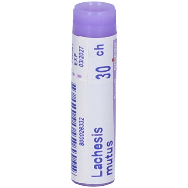 Pack ufficiale del prodotto Boiron Lachesis Mutus 30CH Monodose Globuli Omeopatici