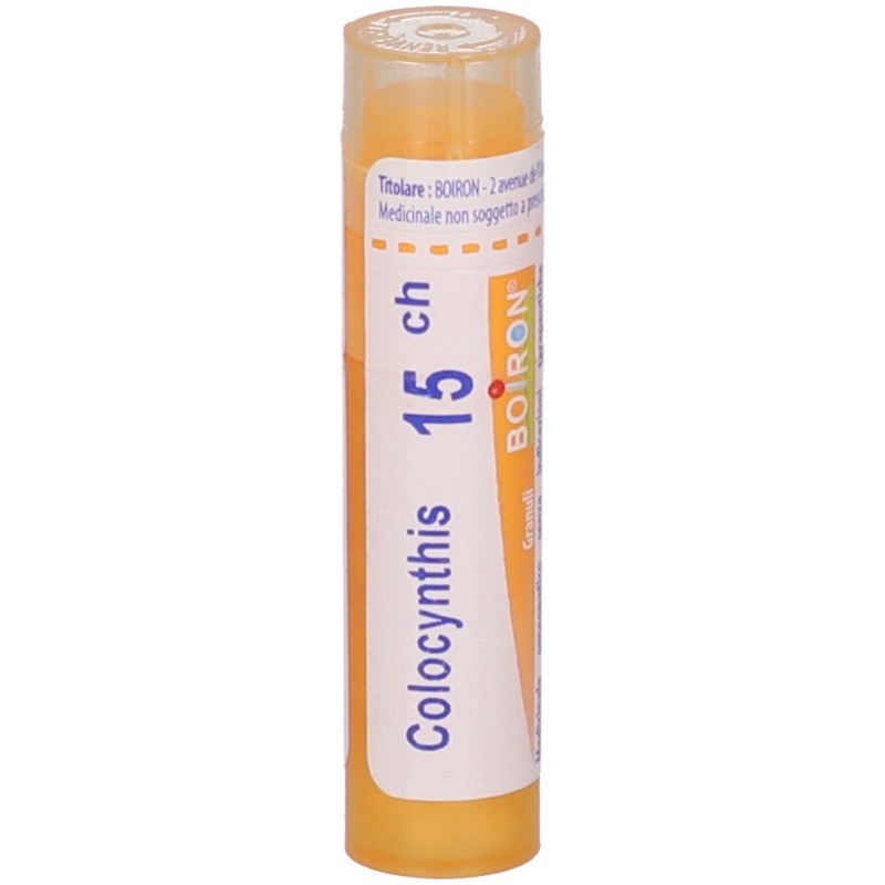 Dettaglio del packaging di Boiron Colocynthis 15CH Granuli Omeopatici Tubo da 4gr Dettaglio del packaging di Boiron Colocynthis 15CH Granuli Omeopatici Tubo da 4gr