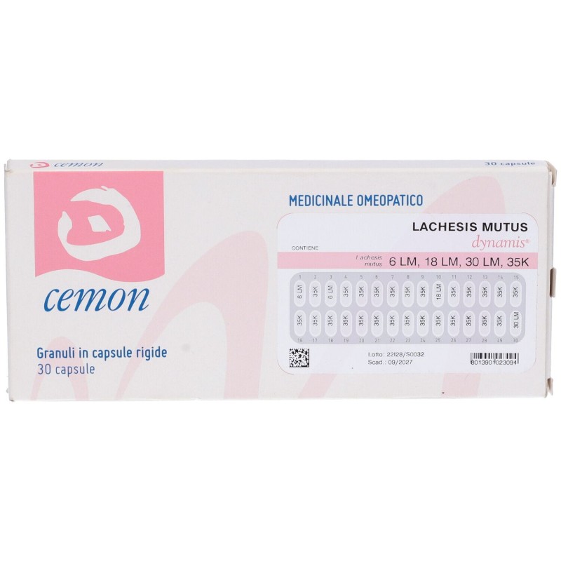 Packaging del prodotto Cemon Lachesis Mutus Cure 6LM-30LM per Riequilibrio Energetico 4 Grammi Packaging del prodotto Cemon Lachesis Mutus Cure 6LM-30LM per Riequilibrio Energetico 4 Grammi