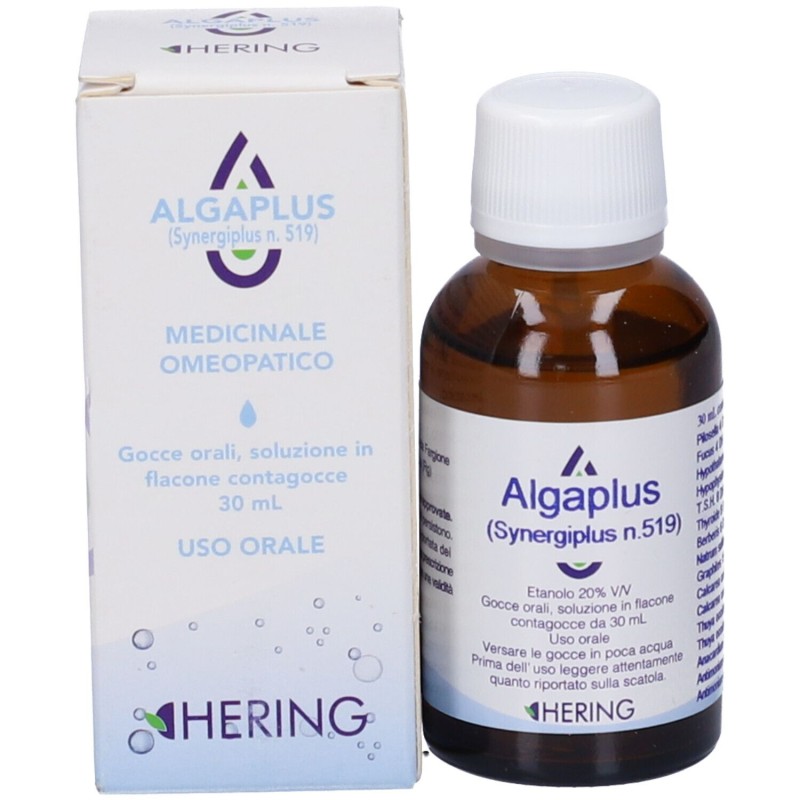 Scatola integra del prodotto Hering Alga Plus Medicinale Omeopatico Gocce 30ml