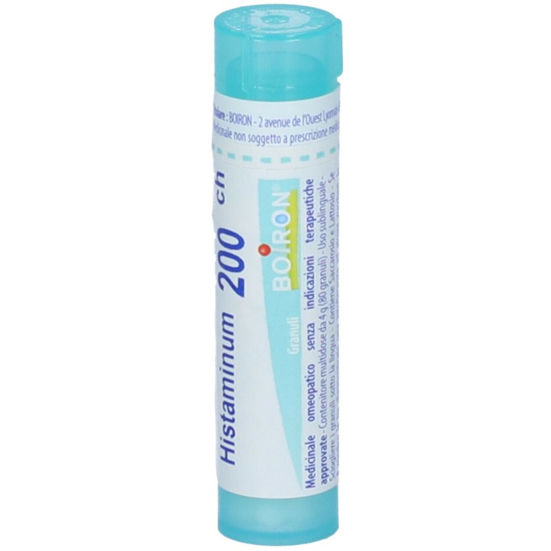 Foto illustrativa del packaging di Boiron Histaminum 200CH Granuli Omeopatici Tubo Foto illustrativa del packaging di Boiron Histaminum 200CH Granuli Omeopatici Tubo