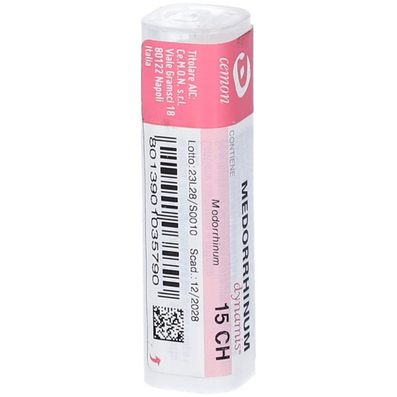 Foto illustrativa del packaging di Cemon Medorrhinum 15CH Granuli Omeopatici Tubo da 6gr Foto illustrativa del packaging di Cemon Medorrhinum 15CH Granuli Omeopatici Tubo da 6gr