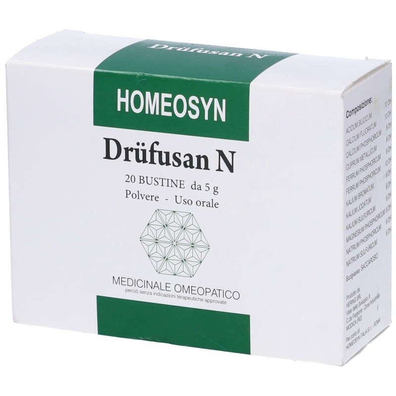 Packaging del prodotto Drufusan N Polvere per Benessere Generale 20 Bustine Monodose