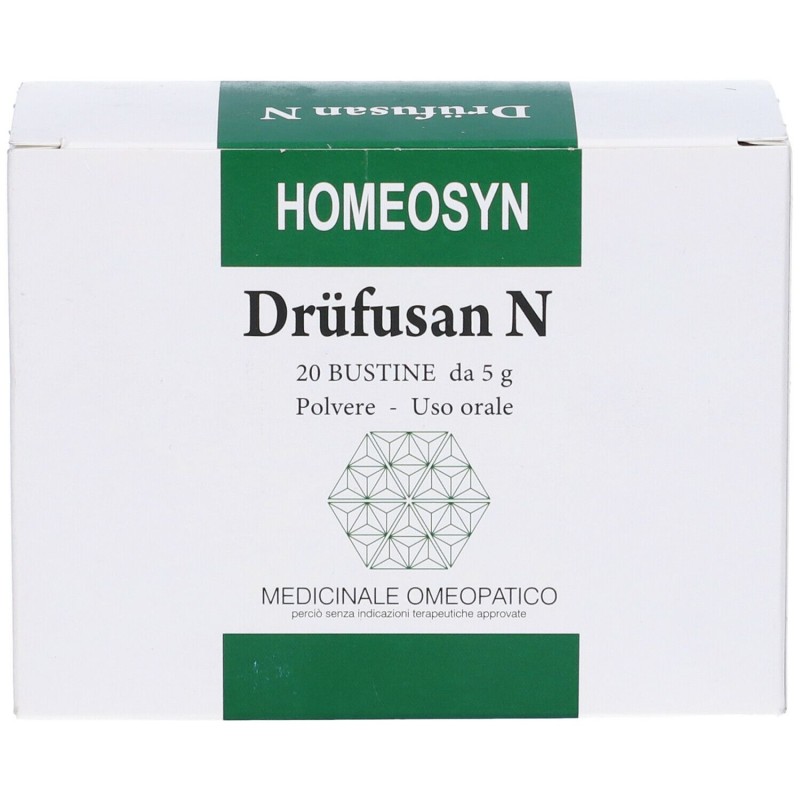 Scatola originale del prodotto Drufusan N Polvere per Benessere Generale 20 Bustine Monodose