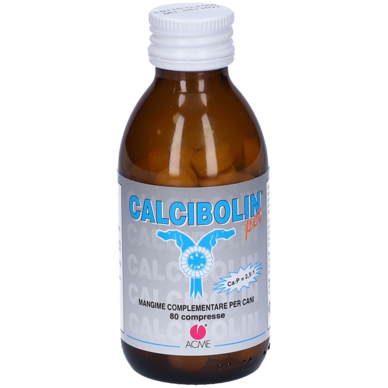 Foto ravvicinata di Acme Calcibolin Pet Integratore Ossa Cani e Gatti 80 Compresse Foto ravvicinata di Acme Calcibolin Pet Integratore Ossa Cani e Gatti 80 Compresse