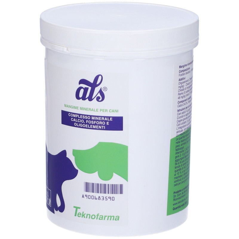 Scatola integra del prodotto Als Mangime Minerale Per Cani 500 g