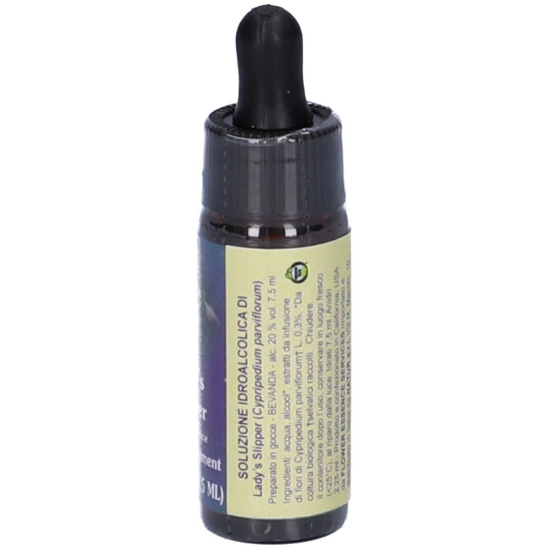 Confezione commerciale diLady's Slipper Essenza Singola Californiana Integratore per Sonno 7,4ml Confezione commerciale diLady's Slipper Essenza Singola Californiana Integratore per Sonno 7,4ml