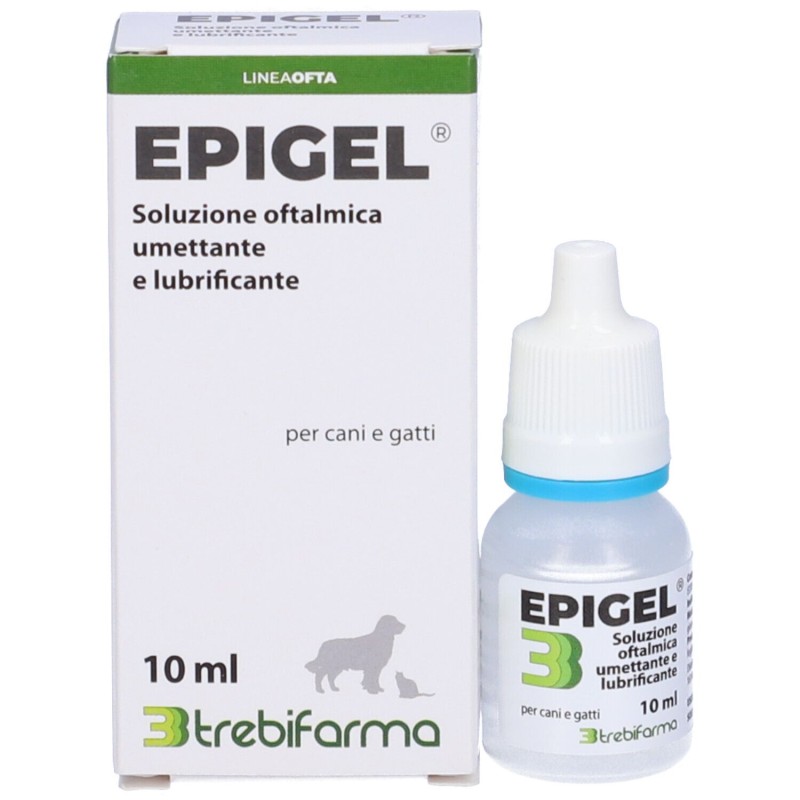 Foto illustrativa del packaging di Epigel Collirio Veterinario per Cani e Gatti 10ml Foto illustrativa del packaging di Epigel Collirio Veterinario per Cani e Gatti 10ml