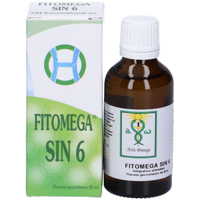 Confezione sigillata di Fitomega Sin 6 Integratore Alimentare per Gastrite Gocce 50ml Confezione sigillata di Fitomega Sin 6 Integratore Alimentare per Gastrite Gocce 50ml