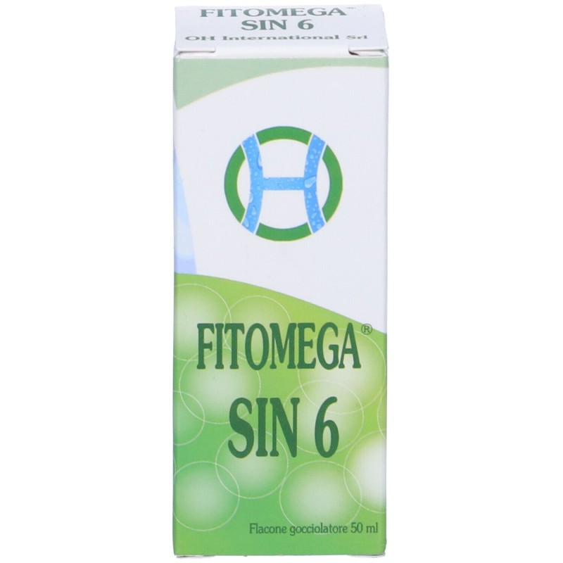 Pack ufficiale del prodotto Fitomega Sin 6 Integratore Alimentare per Gastrite Gocce 50ml Pack ufficiale del prodotto Fitomega Sin 6 Integratore Alimentare per Gastrite Gocce 50ml
