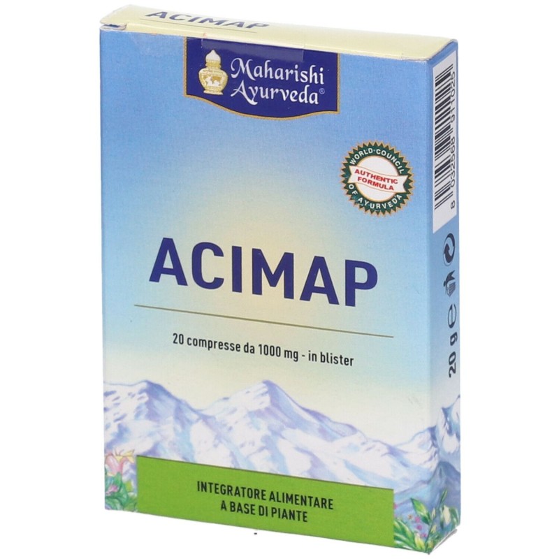 Scatola originale del prodotto Maharishi Ayurveda Acimap Integratore per Acidità Gastrica 20 Compresse Scatola originale del prodotto Maharishi Ayurveda Acimap Integratore per Acidità Gastrica 20 Compresse