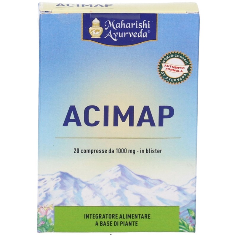 Foto illustrativa del packaging di Maharishi Ayurveda Acimap Integratore per Acidità Gastrica 20 Compresse Foto illustrativa del packaging di Maharishi Ayurveda Acimap Integratore per Acidità Gastrica 20 Compresse
