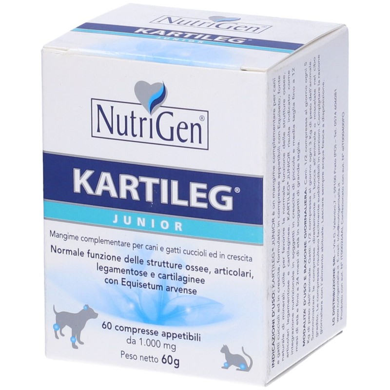 Pack ufficiale del prodotto Kartileg Junior per Sviluppo Articolare e Muscolare 60 Tavolette Pack ufficiale del prodotto Kartileg Junior per Sviluppo Articolare e Muscolare 60 Tavolette