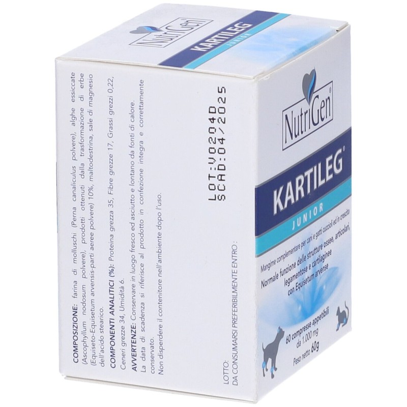 Aspetto del prodotto Kartileg Junior per Sviluppo Articolare e Muscolare 60 Tavolette Aspetto del prodotto Kartileg Junior per Sviluppo Articolare e Muscolare 60 Tavolette