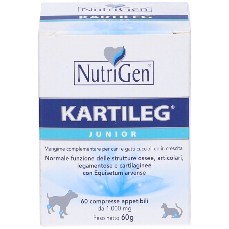 Packaging del prodotto Kartileg Junior per Sviluppo Articolare e Muscolare 60 Tavolette Packaging del prodotto Kartileg Junior per Sviluppo Articolare e Muscolare 60 Tavolette