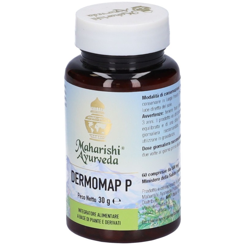 Vista del prodotto Maharishi Ayurveda Dermomap P Integratore per la Pelle 60 Compresse Vista del prodotto Maharishi Ayurveda Dermomap P Integratore per la Pelle 60 Compresse