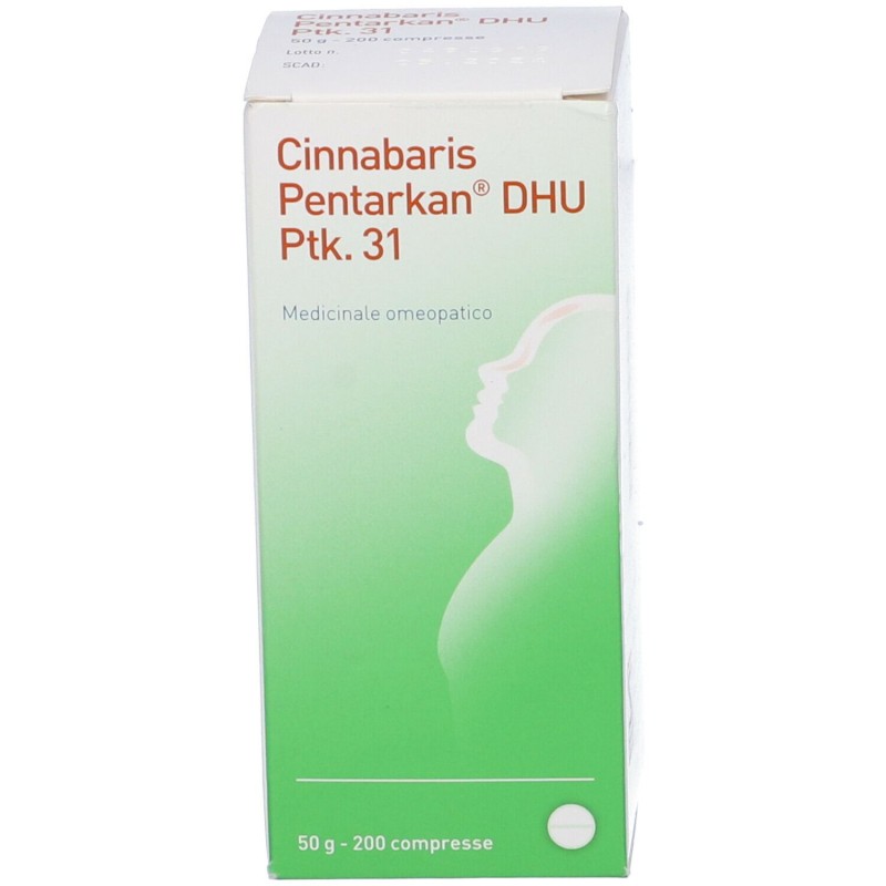 Aspetto del prodotto Schwabe Cinnabaris 31 PTK per il Naso Medicinale Omeopatico200 Compresse