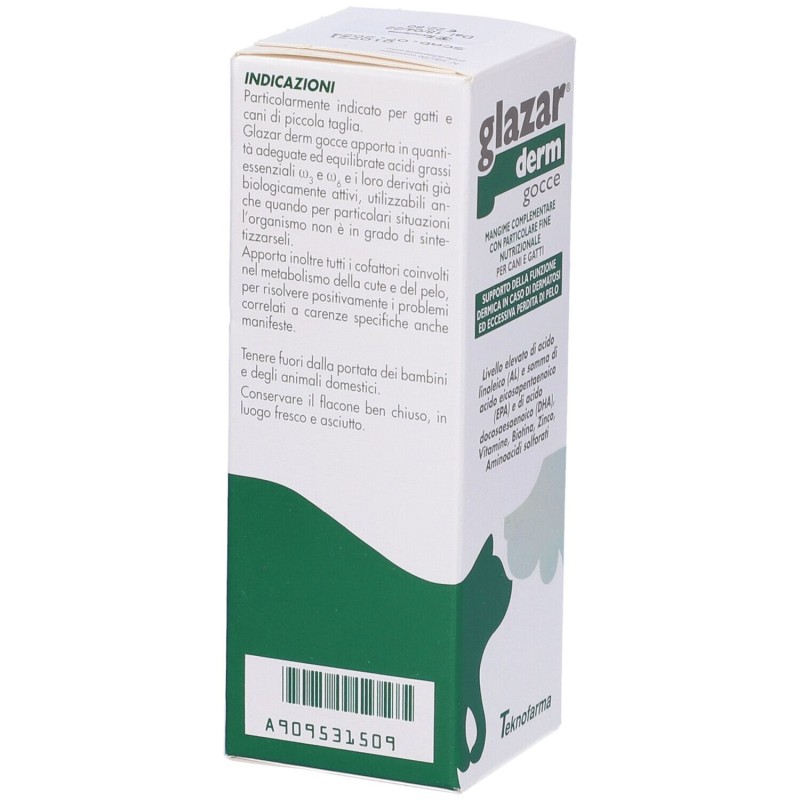 Vista del prodotto Glazarderm Premiscela Gocce per Problemi Cutanei 50ml