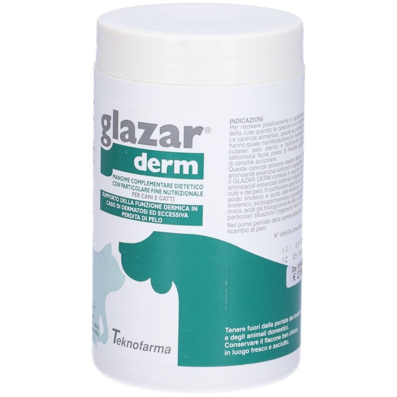 Pack ufficiale del prodotto Glazarderm Premiscela per Carenze Alimentari 150 G