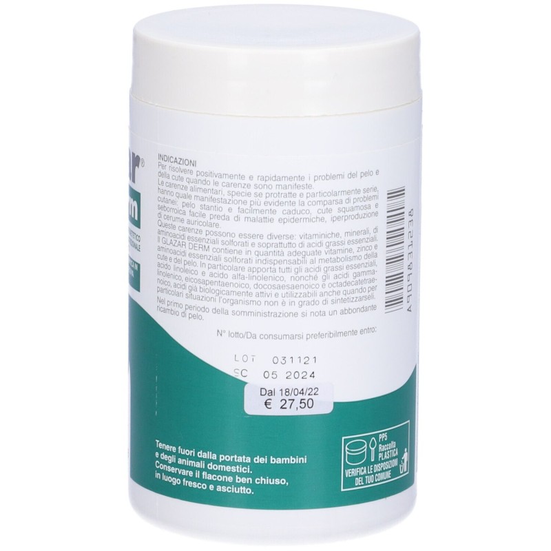 Aspetto del prodotto Glazarderm Premiscela per Carenze Alimentari 150 G